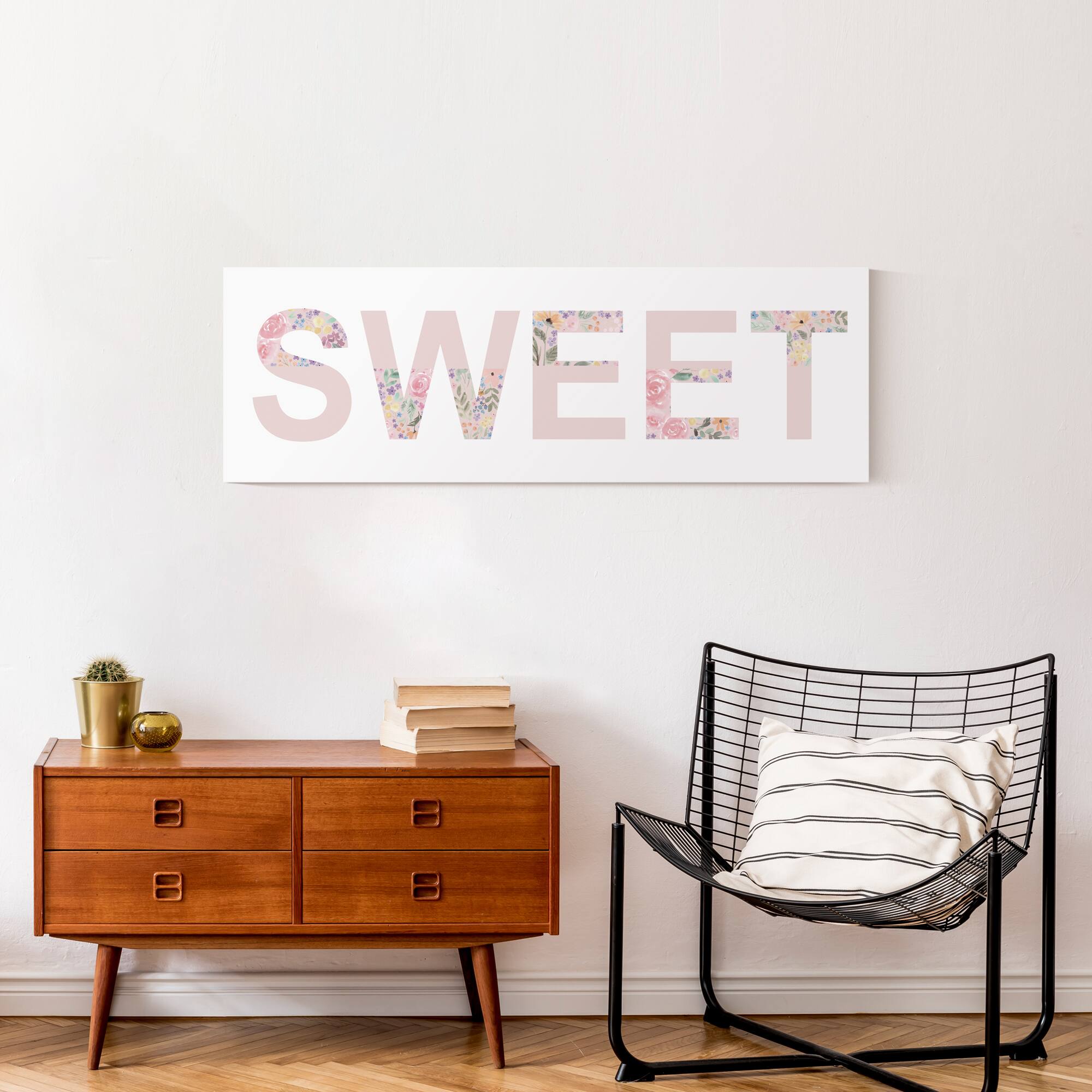 Sweet 36" x 12" Canvas Wall Art
